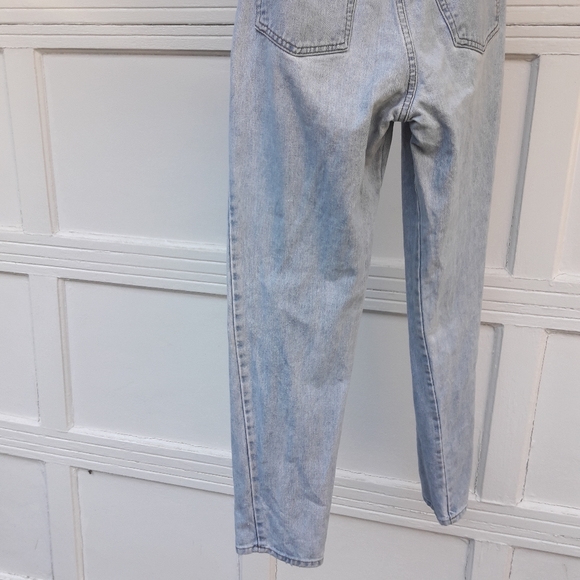 Vintage Jeans High Waisted Tapered Ankle Curvy Retro 1980s 90s Light Wash Denim - Picture 12 of 16